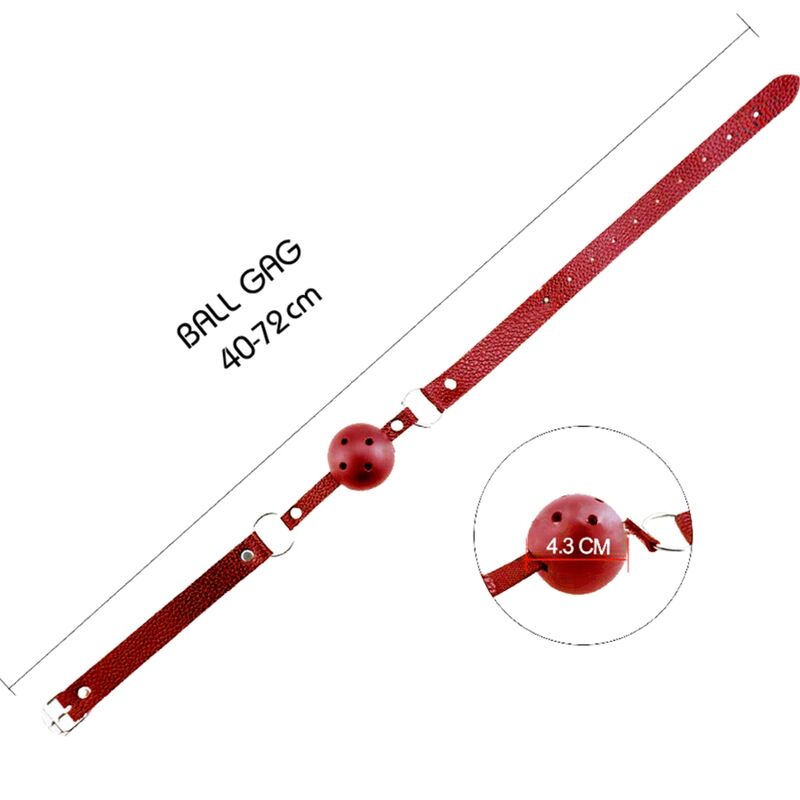 ALIVE - BAVAGLIO TRASPIRANTE DISCREZIONE ROSSO - ALIVE | Lingerie Harness Boutique
