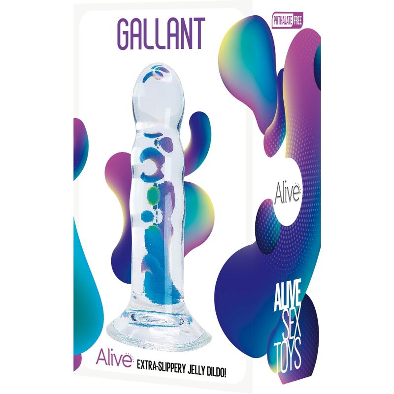 ALIVE - PENE REALISTICO GALLANT TRASPARENTE 14 CM - ALIVE | Lingerie Harness Boutique
