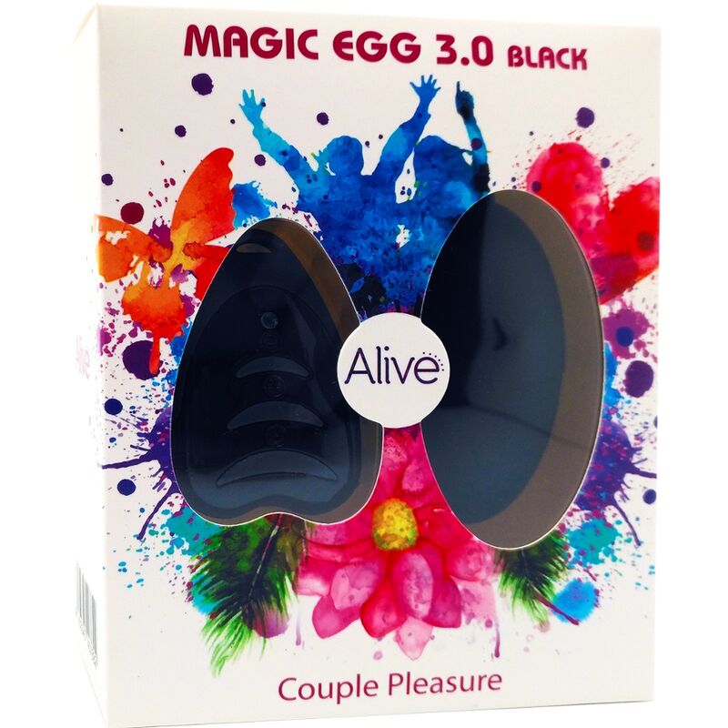 ALIVE - MAGIC EGG 3.0 UOVO VIBRANTE TELECOMANDO NERO - ALIVE | Lingerie Harness Boutique