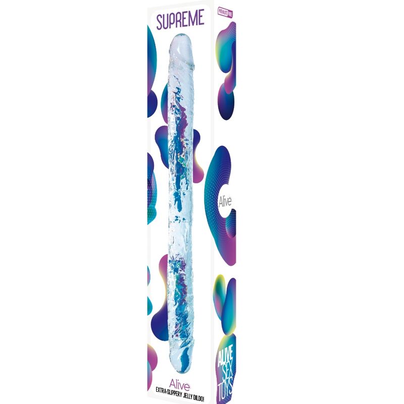 ALIVE - PENE SUPREMO REALISTICO TRASPARENTE 38,5 CM - ALIVE | Lingerie Harness Boutique