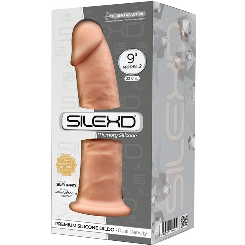 SILEXD - MODELLO 2 PENE REALISTICO PREMIUM SILEXPAN SILICONE 23 CM - SILEXD | Lingerie Harness Boutique
