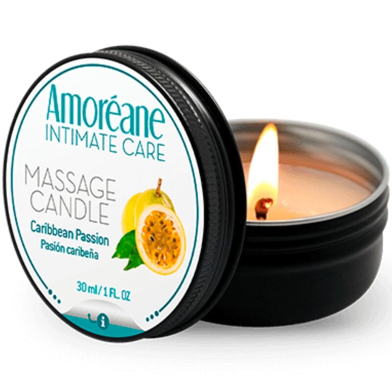 AMOREANE - CANDELA DA MASSAGGIO CARIBBEAN PASSION 30 ML - AMOREANE | Lingerie Harness Boutique