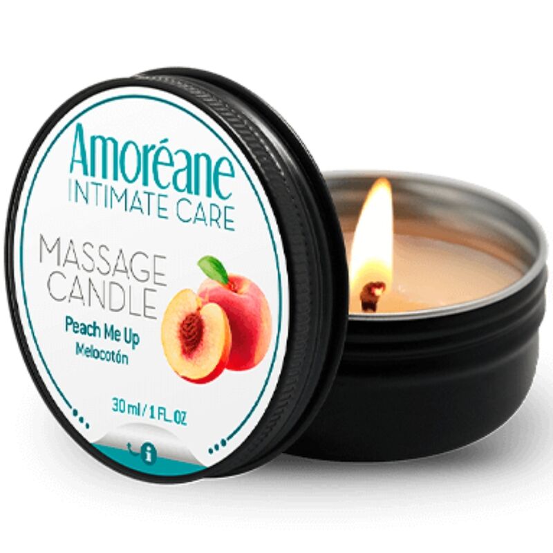 AMOREANE - CANDELA DA MASSAGGIO PESCA 30 ML - AMOREANE | Lingerie Harness Boutique