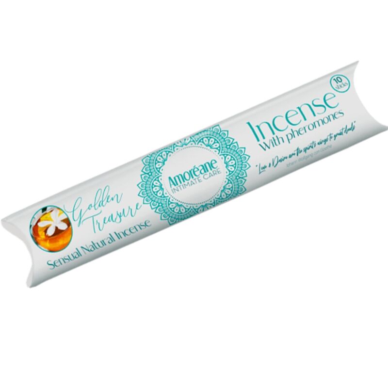 AMOREANE - INCENSO DEL TESORO D'ORO CON FEROMONI AROMA DI GELSOMINO - AMOREANE | Lingerie Harness Boutique