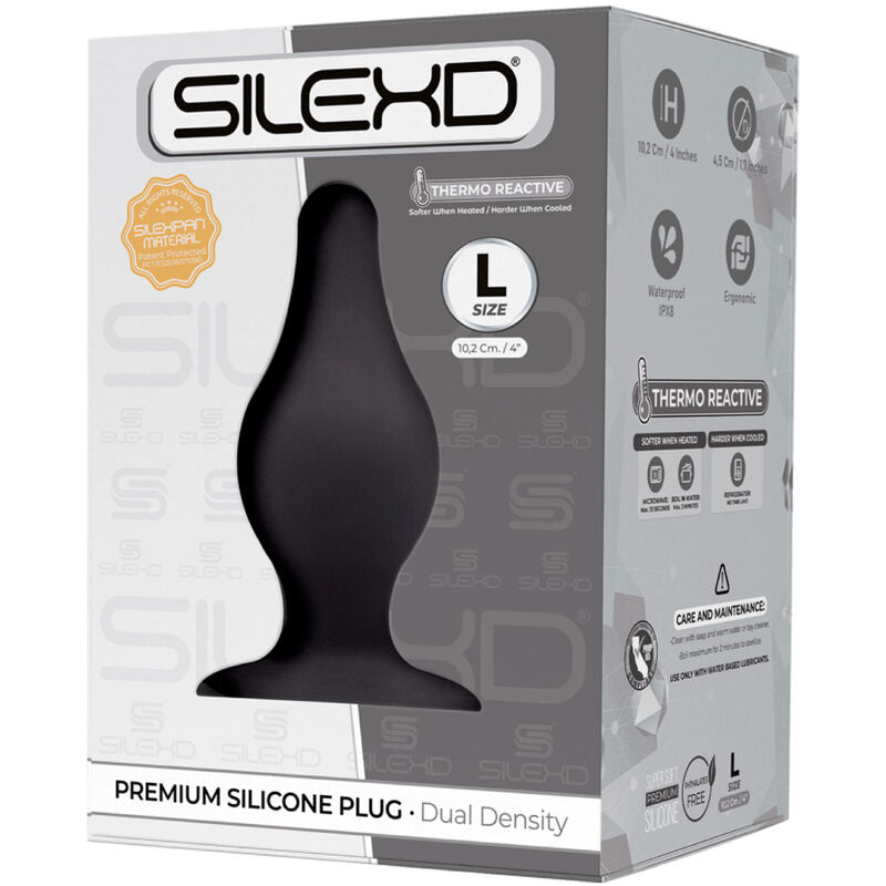 SILEXD - MODELLO 2 PLUG ANALE PREMIUM SILEXPAN SILICONE PREMIUM TERMOREATTIVO MISURA L - SILEXD | Lingerie Harness Boutique