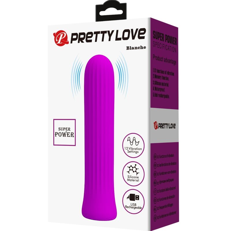 PRETTY LOVE - BLANCHE VIBRATORE STIMOLATORE ROSA - PRETTY LOVE C-TYPE | Lingerie Harness Boutique