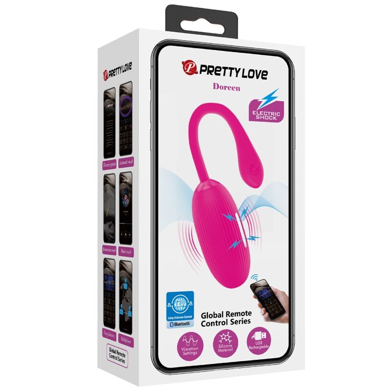 PRETTY LOVE - DOREEN UOVO VIBRANTE RICARICABILE MAGENTA TELECOMANDO - PRETTY LOVE SMART | Lingerie Harness Boutique