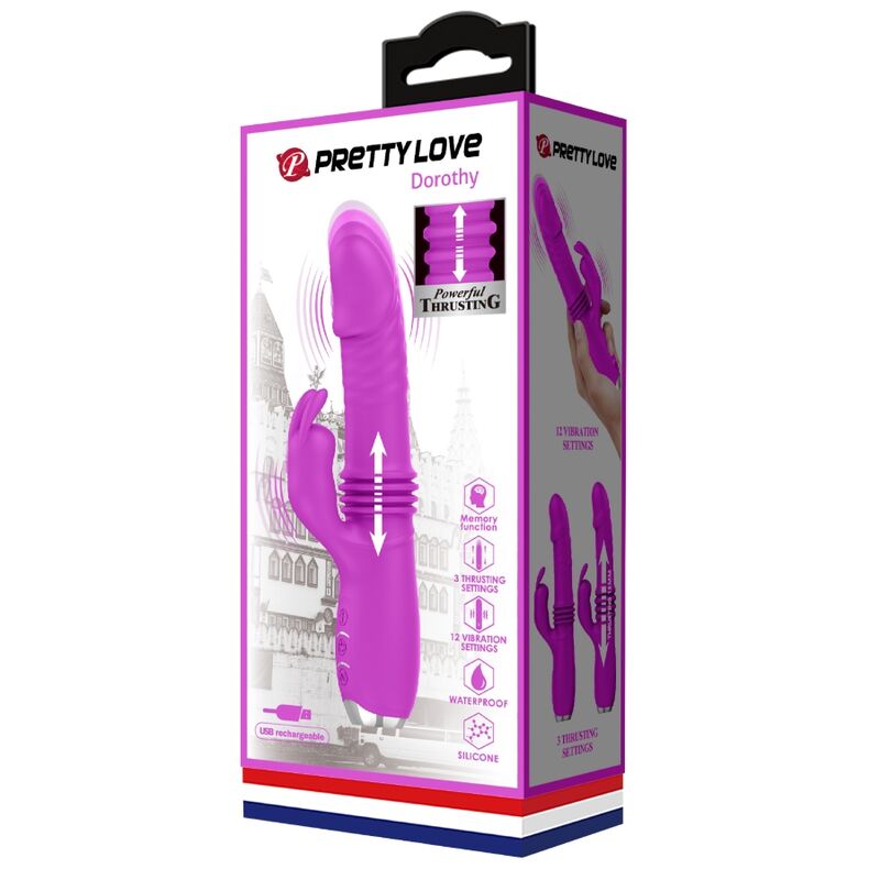PRETTY LOVE - VIBRATORE CONIGLIO RICARICABILE DOROTHY VIOLA - PRETTY LOVE C-TYPE | Lingerie Harness Boutique
