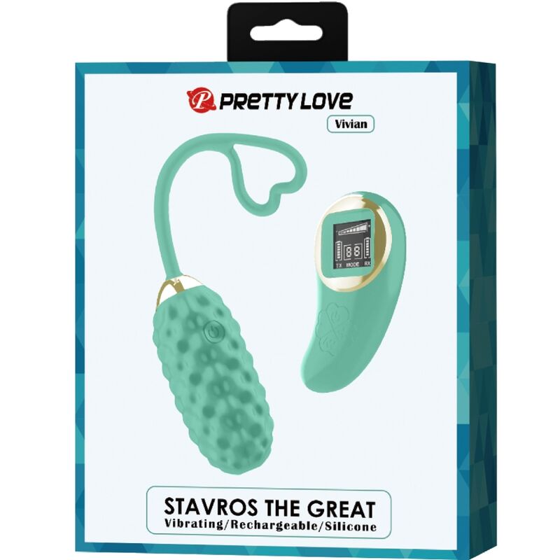 PRETTY LOVE - UOVO VIBRANTE CON TELECOMANDO VERDE VIVIAN - PRETTY LOVE LED | Lingerie Harness Boutique