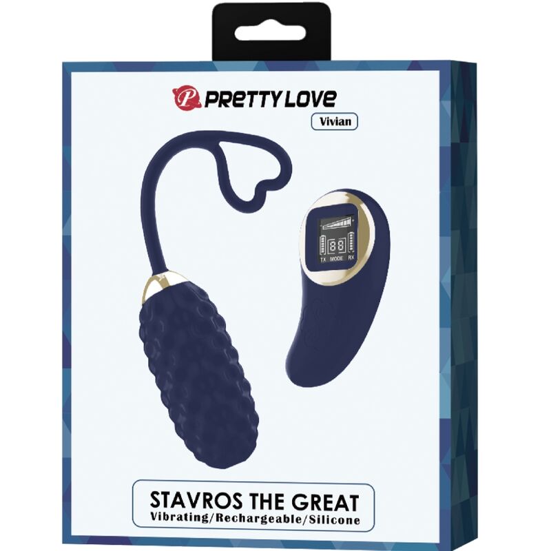PRETTY LOVE - UOVO VIBRANTE CON TELECOMANDO BLU VIVIAN - PRETTY LOVE LED | Lingerie Harness Boutique