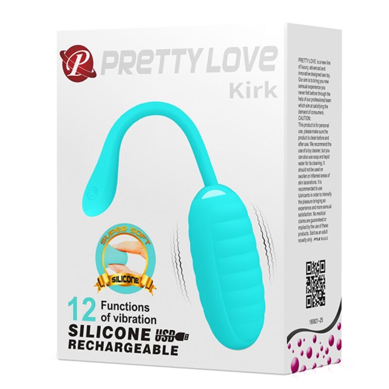PRETTY LOVE - KIRK LIGHT GREEN UOVO VIBRANTE RICARICABILE - PRETTY LOVE SMART | Lingerie Harness Boutique