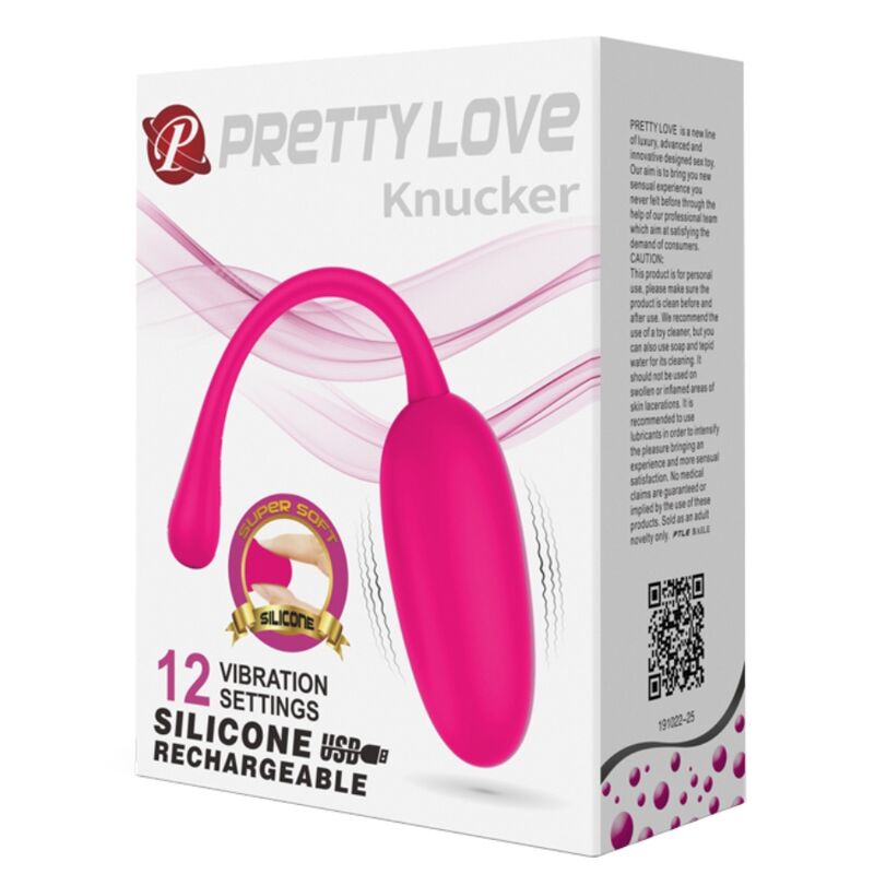 PRETTY LOVE - UOVO VIBRANTE RICARICABILE KNUCKER ROSA - PRETTY LOVE FLIRTATION | Lingerie Harness Boutique