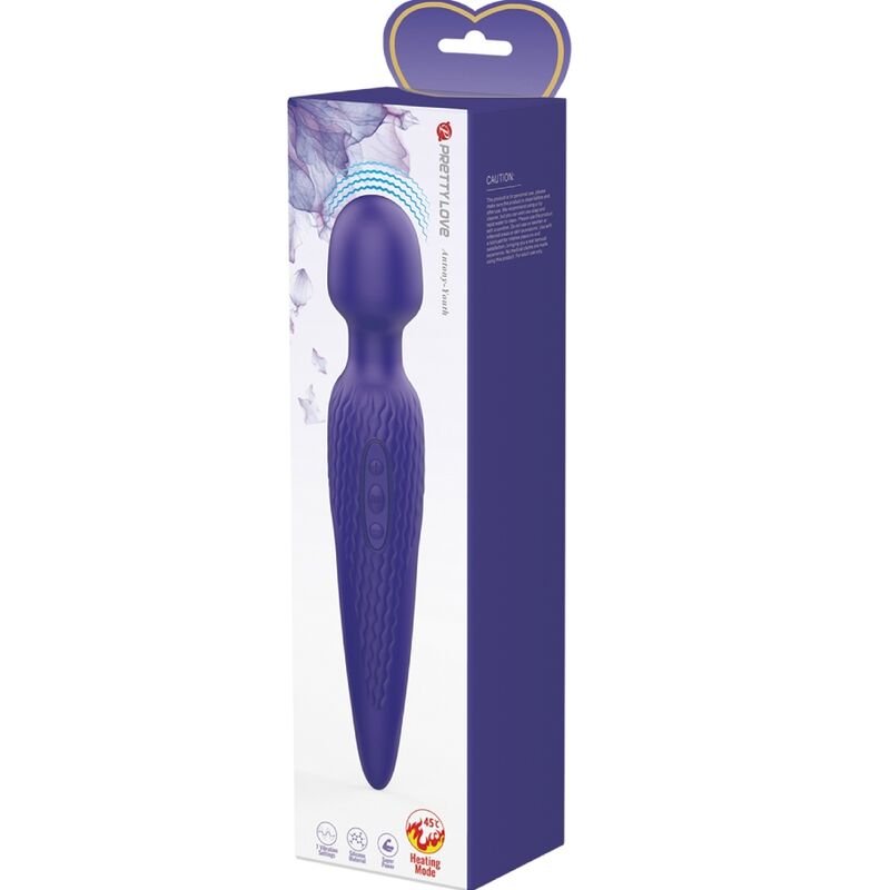 PRETTY LOVE - ANTONY YOUTH VIBRATORE WAND VIOLETTO EFFETTO CALORE - PRETTY LOVE YOUTH | Lingerie Harness Boutique