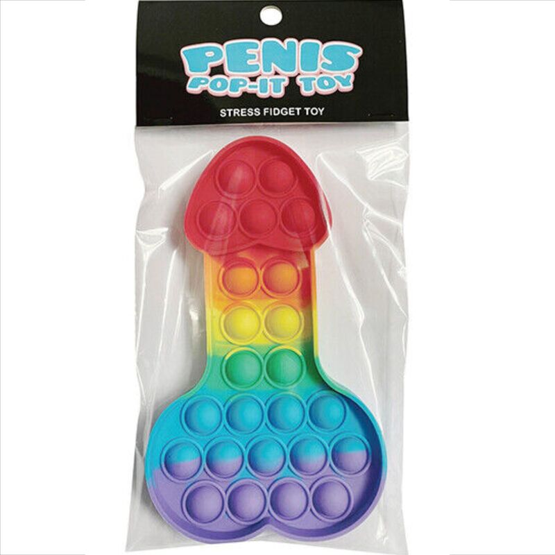 KHEPER GAMES - GIOCATTOLO ANTISTRESS PENE POP-IT MULTICOLORE - KHEPER GAMES | Lingerie Harness Boutique