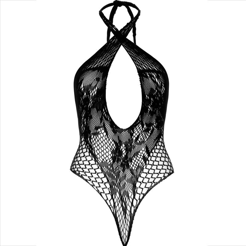 LEG AVENUE - CAVEZZA TEDDY CON PIZZO NERO - LEG AVENUE TEDDIES | Lingerie Harness Boutique