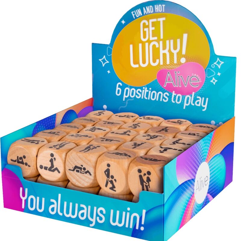 ALIVE - GET LUCKY DICE BOX 6 POSIZIONI 50 UNIT - ALIVE | Lingerie Harness Boutique