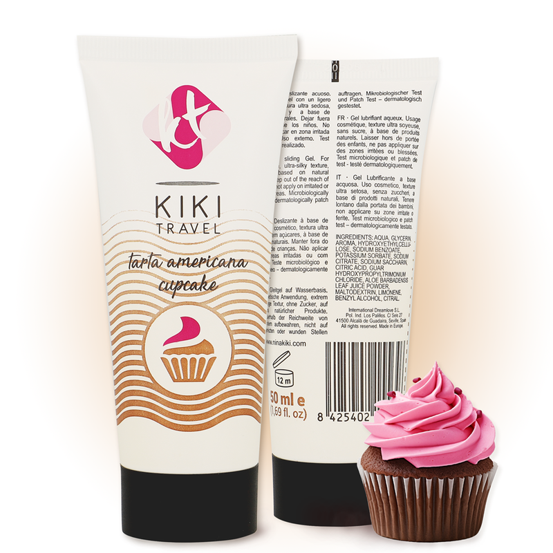 KIKÍ TRAVEL - LUBRIFICANTE PER CUPCAKE 50 ML - KIKÍ TRAVEL | Lingerie Harness Boutique