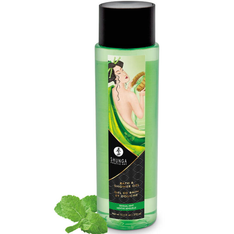 SHUNGA - GEL BAGNO DOCCIA SENSUALE MENTA 370 ML - SHUNGA BATH EXPERIENCE | Lingerie Harness Boutique