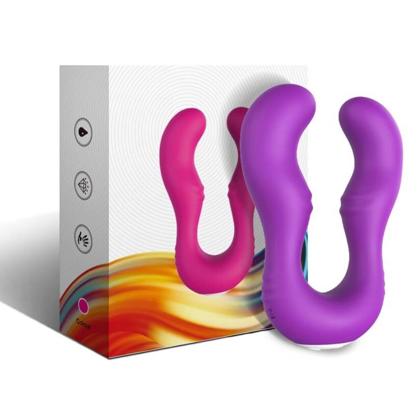 ARMONY - VIBRATORE SERAPH DOPPIO TELECOMANDO VIOLA - ARMONY VIBRATORS | Lingerie Harness Boutique