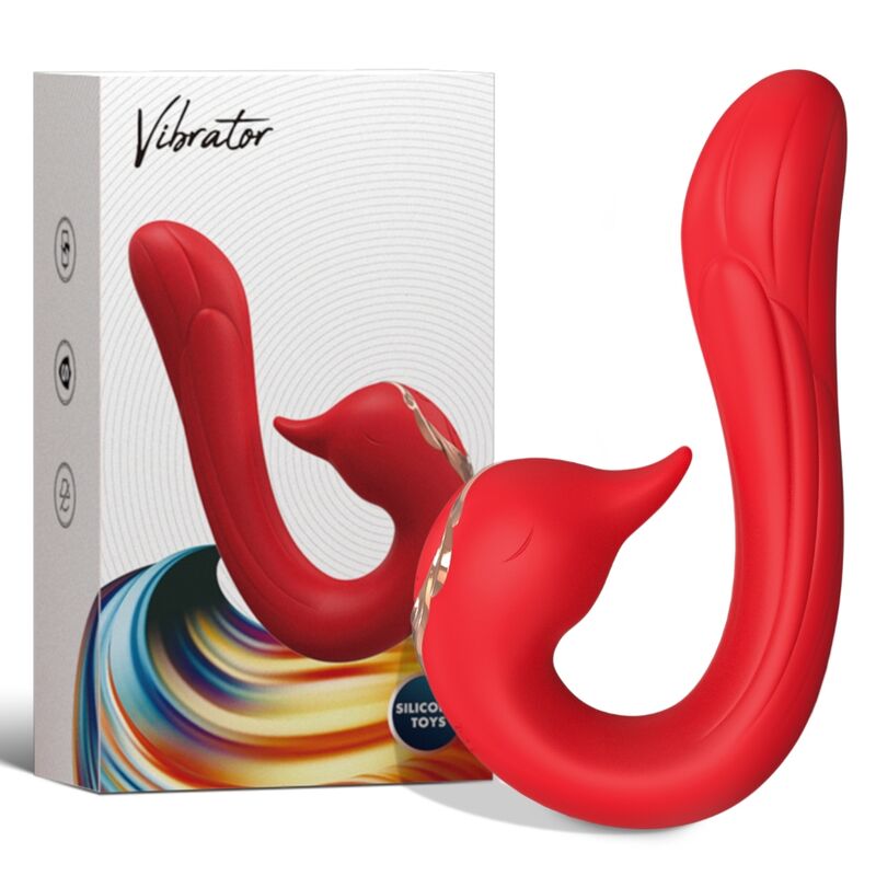 ARMONY - VIBRATORE DELFIN MULTIPOSIZIONE ED EFFETTO CALORE ROSSO - ARMONY VIBRATORS | Lingerie Harness Boutique