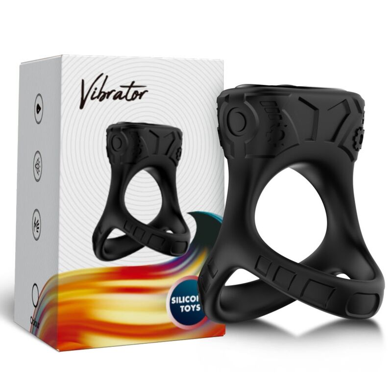 ARMONY - ANELLO VIBRATORE E MULTIPOSIZIONE NERO - ARMONY FOR HIM | Lingerie Harness Boutique