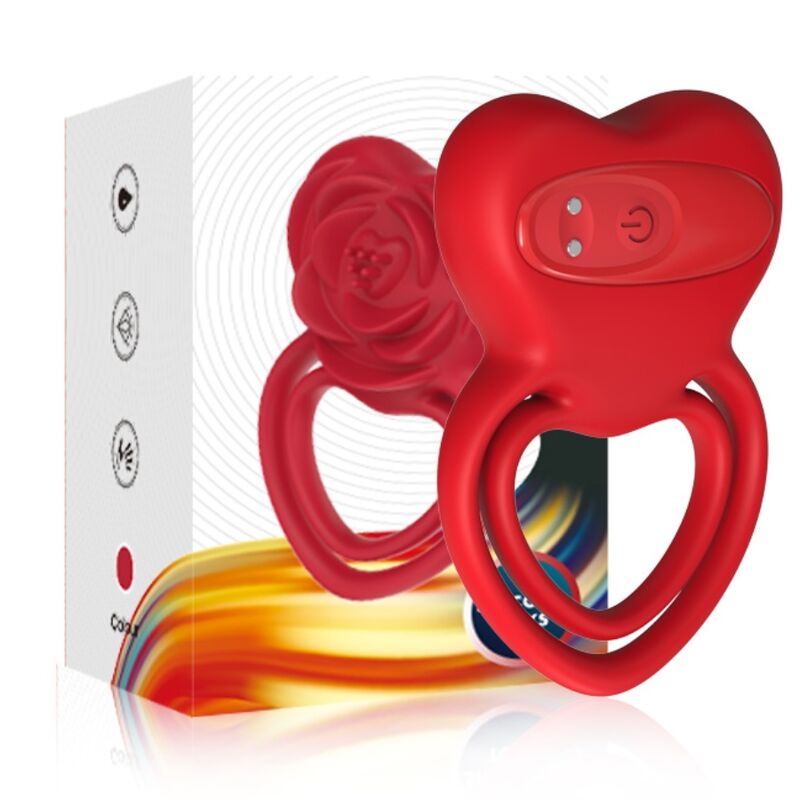 ARMONY - ANELLO VIBRATORE CUORE ROSSO - ARMONY FOR HIM | Lingerie Harness Boutique