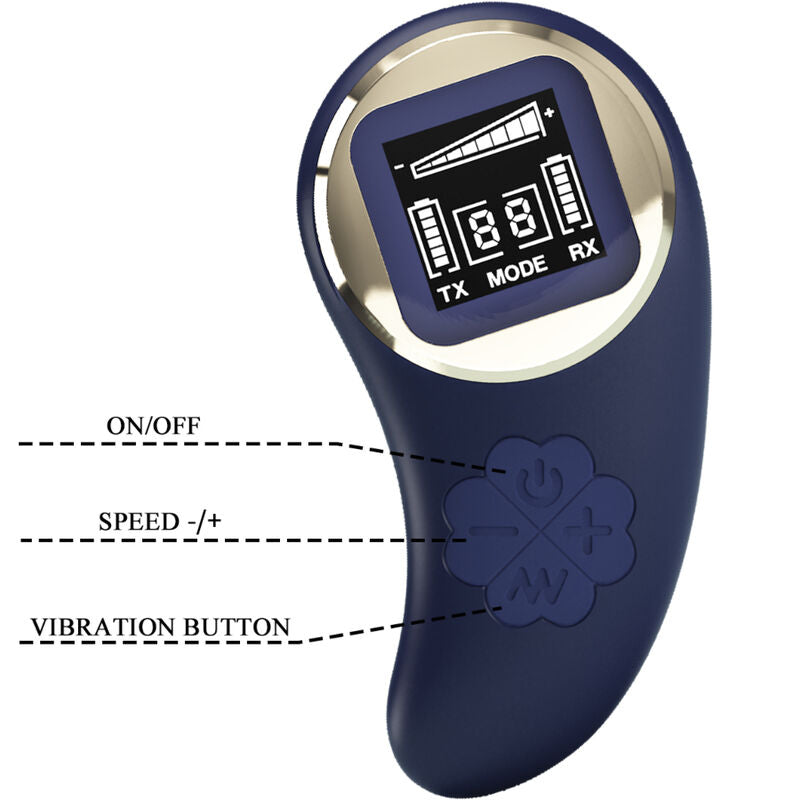 PRETTY LOVE - TELECOMANDO UOVO VIBRANTE MINA BLU - PRETTY LOVE LED | Lingerie Harness Boutique