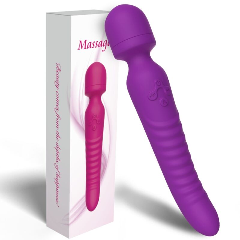 ARMONY - MASSAGGIATORE E VIBRATORE MISSION EFFETTO CALORE VIOLA - ARMONY MASSAGERS | Lingerie Harness Boutique