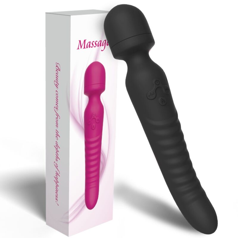 ARMONY - MASSAGGIATORE E VIBRATORE MISSION EFFETTO CALORE NERO - ARMONY MASSAGERS | Lingerie Harness Boutique