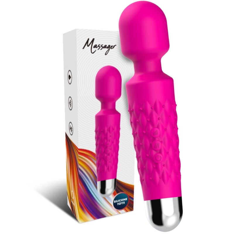 ARMONY - MASSAGGIATORE E VIBRATORE POSTINO TESTA SUPER FLESSIBILE FUCSIA - ARMONY MASSAGERS | Lingerie Harness Boutique