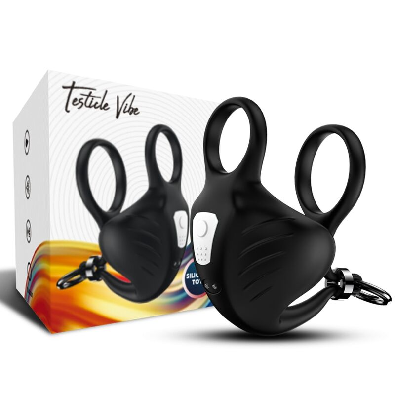 ARMONY - ANELLO VIBRATORE MANTA SCROTO NERO - ARMONY FOR HIM | Lingerie Harness Boutique