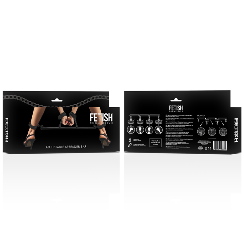 FETISH SUBMISSIVE BONDAGE - BARRA SEPARATRICE REGOLABILE 4 PEZZI - FETISH SUBMISSIVE BONDAGE | Lingerie Harness Boutique