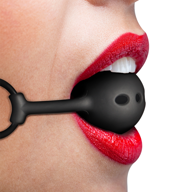 FETISH SUBMISSIVE BONDAGE - BALL GAG IN SILICONE TRASPIRANTE - FETISH SUBMISSIVE BONDAGE | Lingerie Harness Boutique