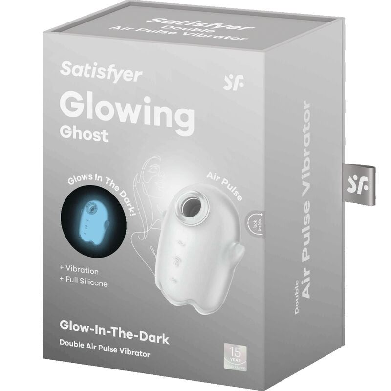 SATISFYER - GHOST AIR PULSE & VIBRATORE BIANCO - SATISFYER AIR PULSE | Lingerie Harness Boutique