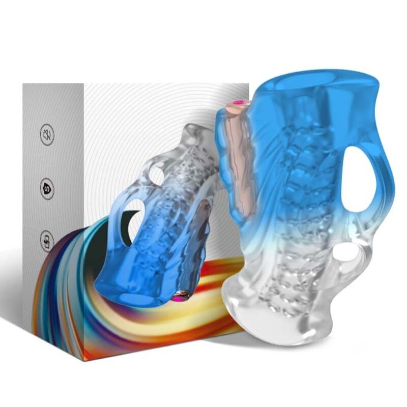 ARMONY - DITO MASTURBATORE E VIBRATORE BLU GRADIENTE - ARMONY FOR HIM | Lingerie Harness Boutique