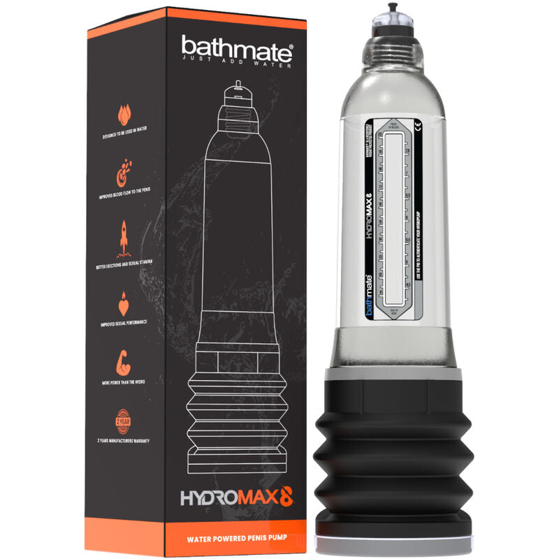 BATHMATE - HYDROMAX 8 TRASPARENTE - BATHMATE | Lingerie Harness Boutique