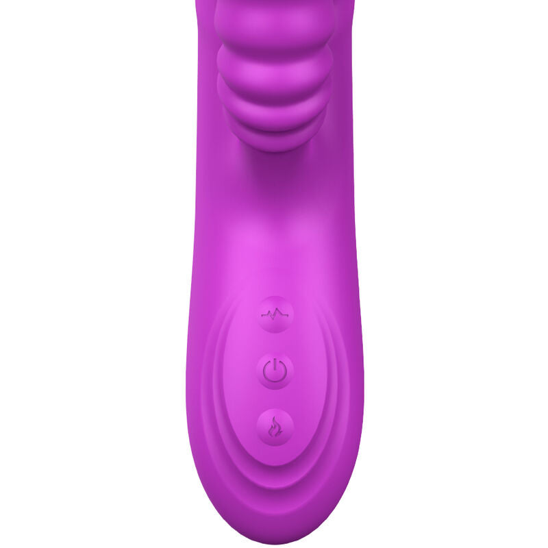 ARMONY - ANGELIA VIBRATORE MULTIFUNZIONE DOPPIA LINGUA VIOLA EFFETTO CALORE - ARMONY VIBRATORS | Lingerie Harness Boutique