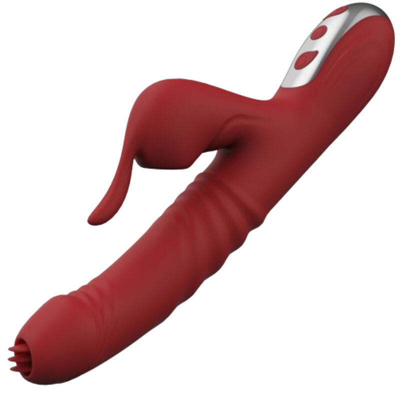 ARMONY - VIBRATORE E SUCCHIATORE CON LINGUA STIMOLANTE BORDEAUX - ARMONY VIBRATORS | Lingerie Harness Boutique