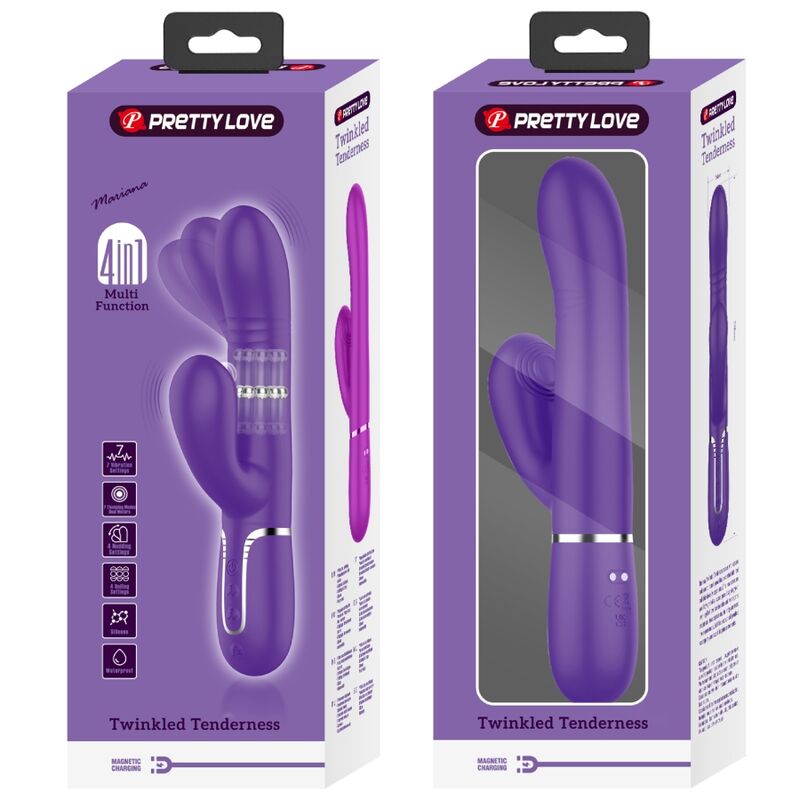 PRETTY LOVE - VIBRATORE MULTIFUNZIONE G-SPOT VIOLA - PRETTY LOVE FLIRTATION | Lingerie Harness Boutique