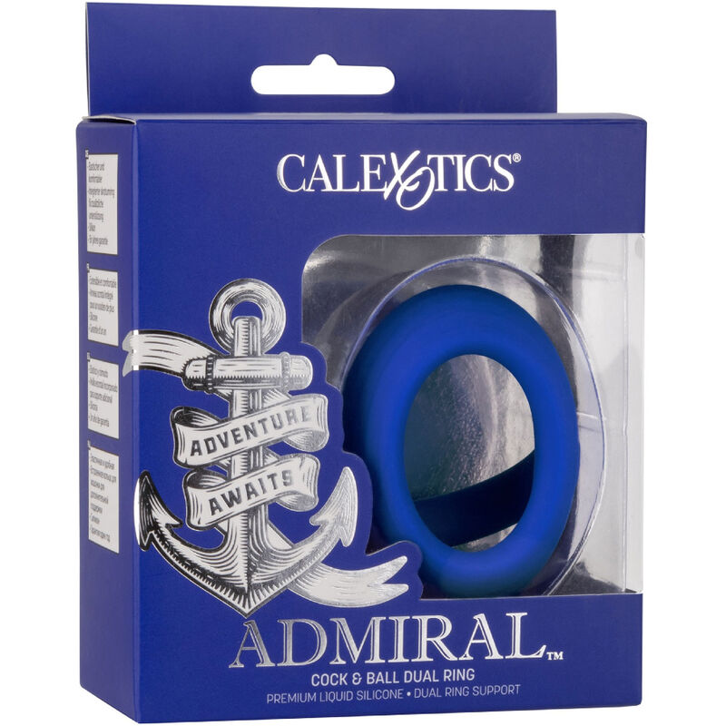 CALEXOTICS - ADMIRAL ANELLO SFERA DOPPIO BLU - CALEXOTICS | Lingerie Harness Boutique