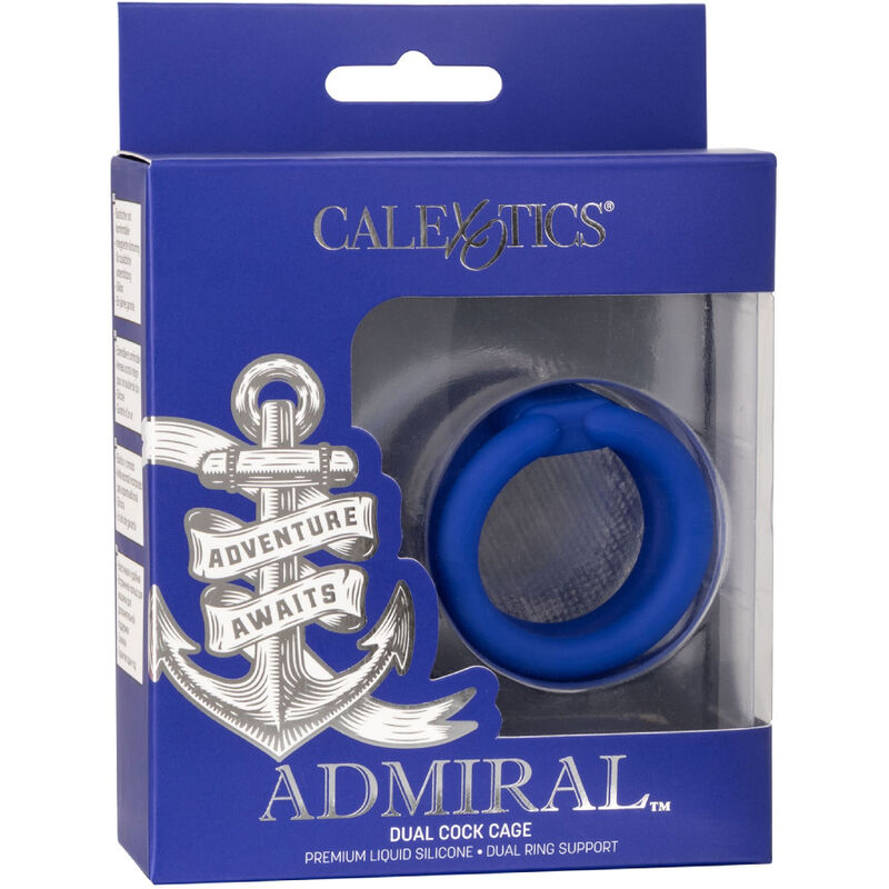 CALEXOTICS - ADMIRAL GABBIA DOPPIA PER CAZZI BLU - CALEXOTICS | Lingerie Harness Boutique