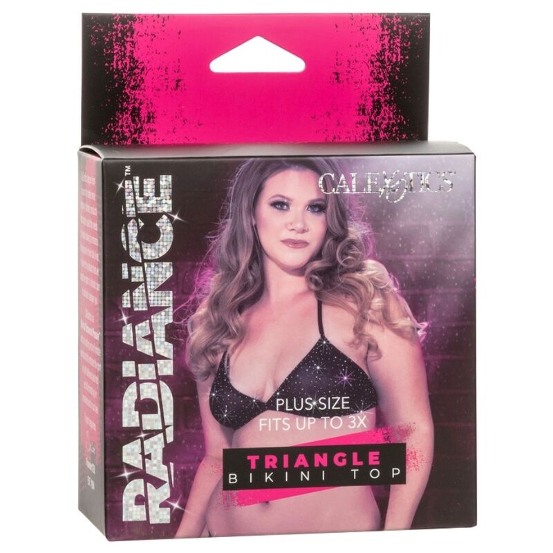 CALEXOTICS - RADIANCE TOP BIKINI A TRIANGOLO RHINE TAGLIA PLUS - CALEXOTICS | Lingerie Harness Boutique