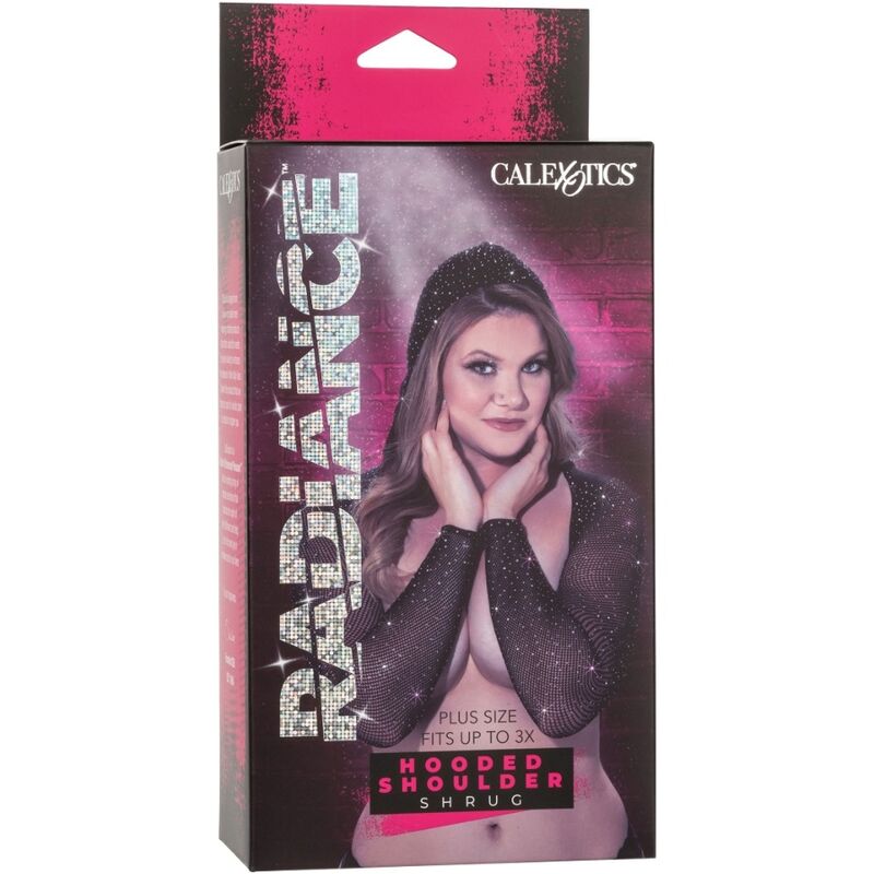 CALEXOTICS - RADIANCE COPRISPALLA CON CAPPUCCIO RHINE PLUS TAGLIA - CALEXOTICS | Lingerie Harness Boutique