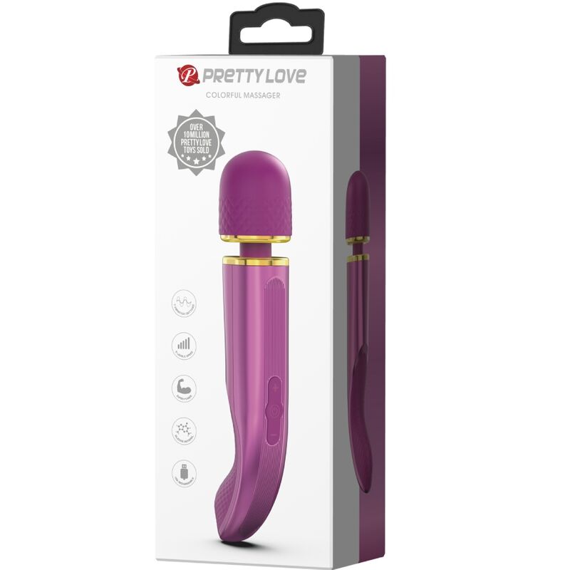 PRETTY LOVE - MASSAGGIATORE 7 MODALIT DI VIBRAZIONE VIOLA - PRETTY LOVE SMART | Lingerie Harness Boutique