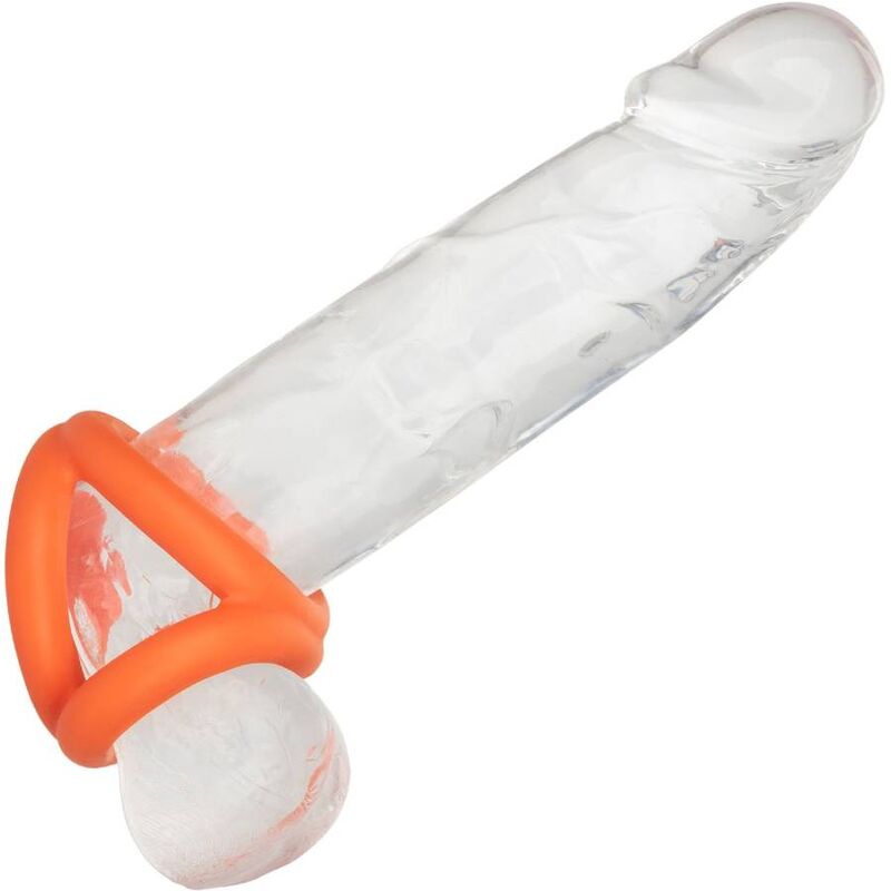 CALEXOTICS - ALPHA TRI-RING ARANCIONE - CALEXOTICS | Lingerie Harness Boutique