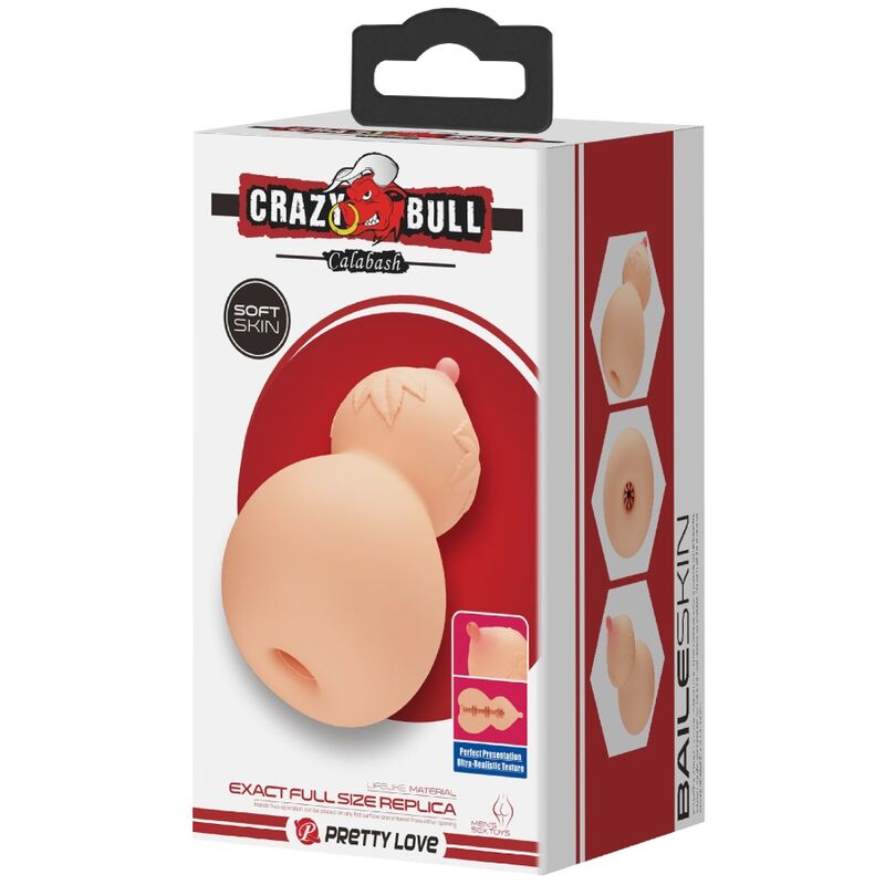 CRAZY BULL - MASTUBADOR A FORMA DI SENO CALABASH - CRAZY BULL | Lingerie Harness Boutique