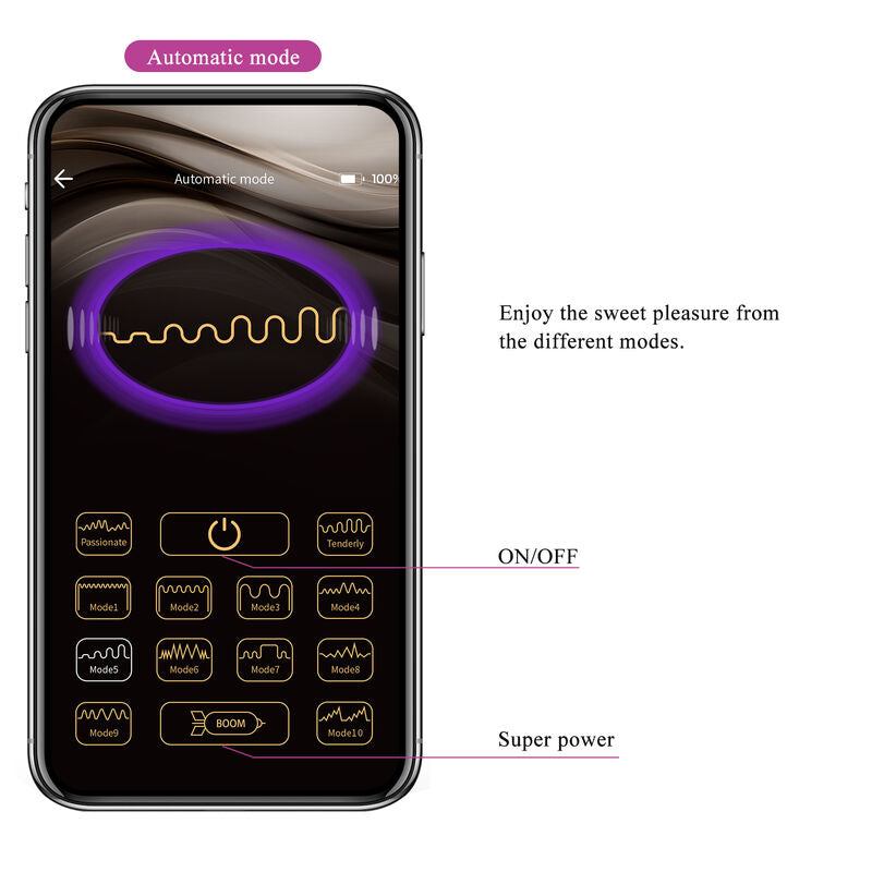 PRETTY LOVE - HECTOR VIBRATORE ELETTROSHOCK BY APP CONTROL VIOLA - PRETTY LOVE HIGH GRADE | Lingerie Harness Boutique