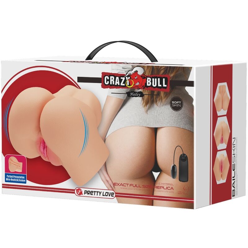 CRAZY BULL - VIBRATORE HAILEY PER VAGINA E ANO REALISTICI - CRAZY BULL | Lingerie Harness Boutique