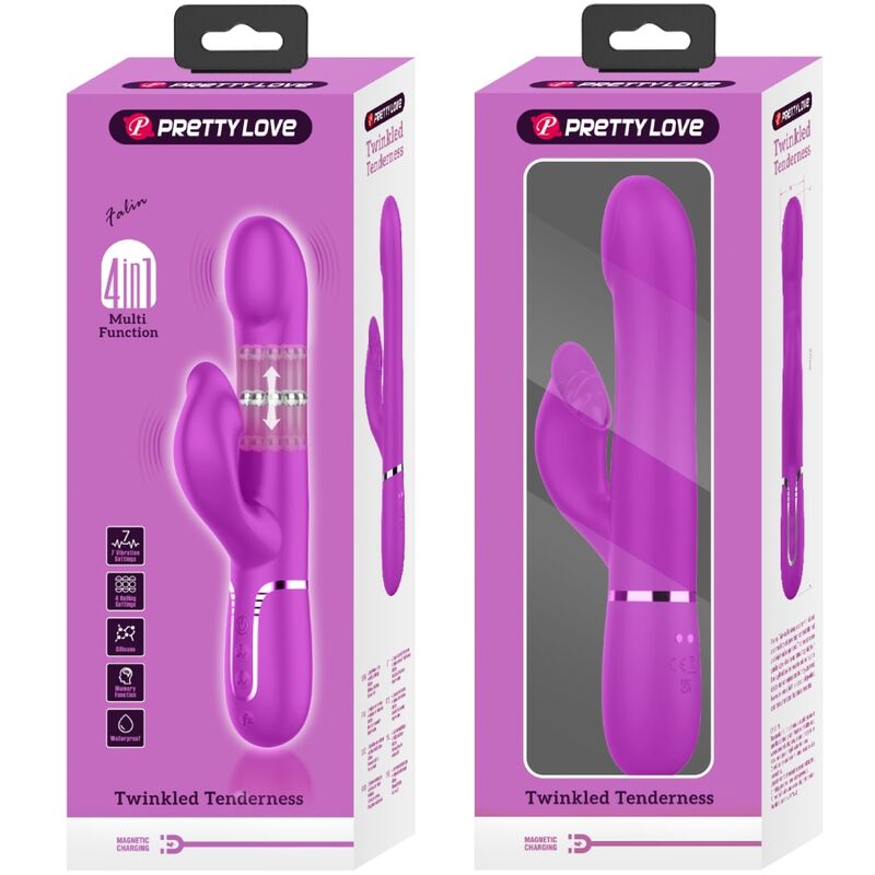 PRETTY LOVE - PERLE VIBRATORE CONIGLIO VIOLA - PRETTY LOVE FLIRTATION | Lingerie Harness Boutique
