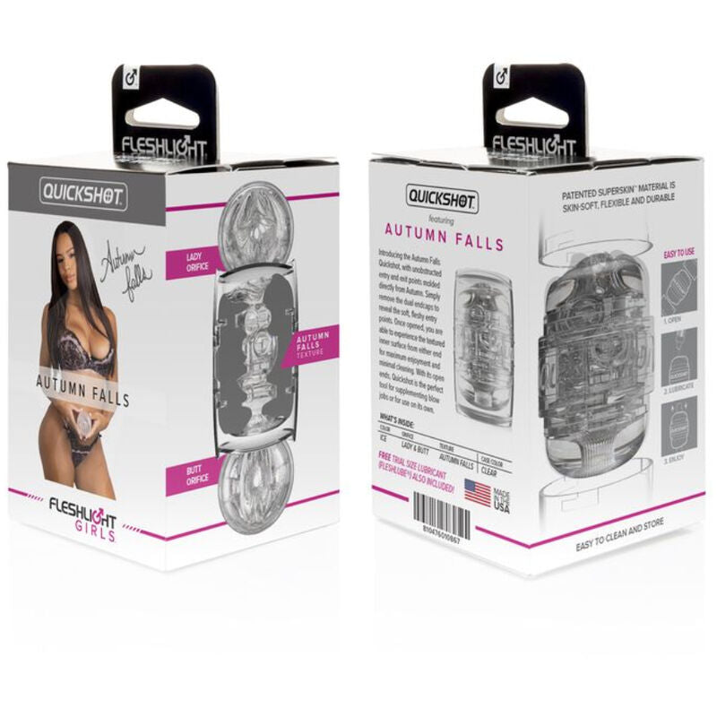 FLESHLIGHT - DOPPIO MASTURBATORE QUICKSHOT CADUTE D'AUTUNNO - FLESHLIGHT ORIGIN | Lingerie Harness Boutique